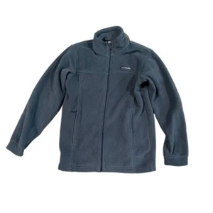 Kids Gray Columbia Fleece Full Zip Gray Sweater Large - Picture 1 of 5