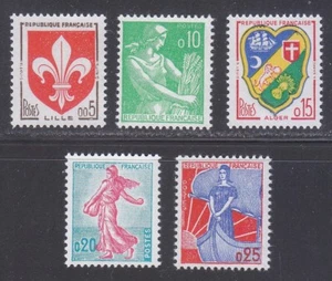 France 1960 MNH Mi 1274-1278 Sc 938-942 Definitives stamps.Arms, Marianne,Farm** - Picture 1 of 2