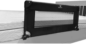 Sicherheitsgitter BABYDAN für Betten klappbar 45x90 cm Schwarz Schutz B-WARE - Foto 1 di 1