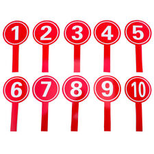 10 Mini White Board Number Paddles for Classroom, Sports, Parties