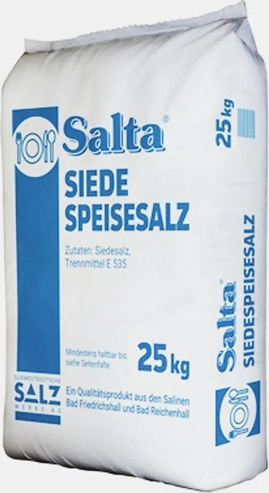 siede Speisesalz Jodiert 25 Kg 1 A Kochsalz Jodsalz