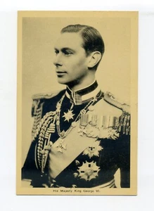 King George VI, side view, 1930's Canada postcard, uniform, royalty, less common - Picture 1 of 2
