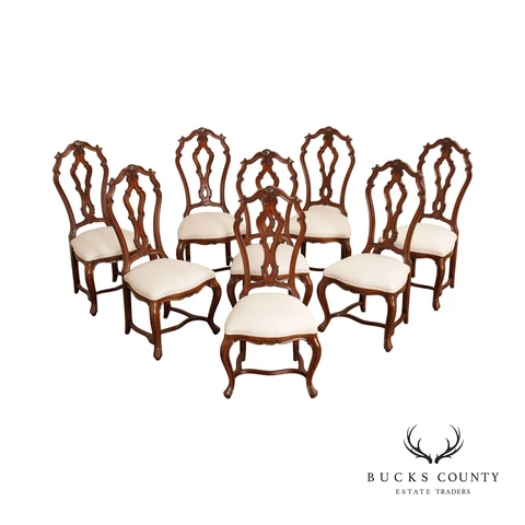 Karges French Louis XV Style Set of Eight Dining Chairs Cover