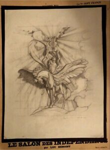 The Rider Symbolism style Stunning ORIGINAL Drawing Not a print Signed