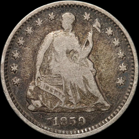 1859-O Liberty Seated Half Dime - Fine - #042 Cover