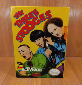 MINTY BOX CIB The Three Stooges complete in nintendo nes collector lot CLEAN VGC