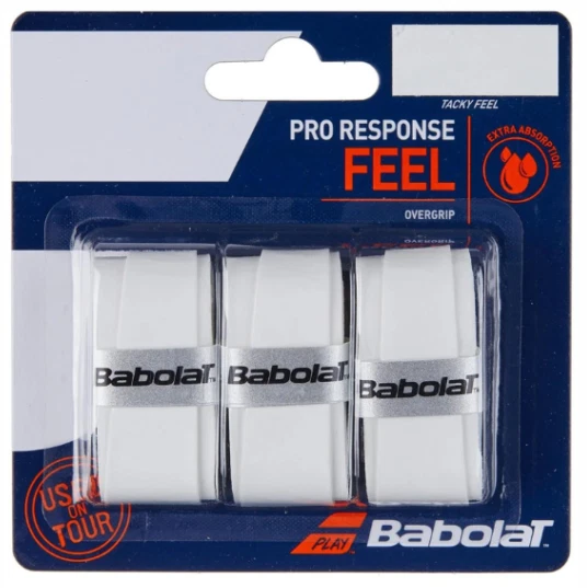 Paquete de 3 raquetas de tenis Babolat Pro Response blancas adhesivas Overgrip Pickleball Foto 1 de 1