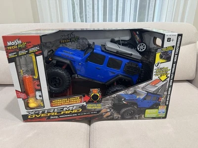Maisto Tech RC Jeep Wrangler Rubicon Extreme Overland Blue remote Control 19inch - Image 1 of 4