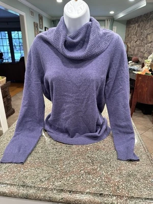 Suéter de cachemir Jones New York Collection para mujer pequeño mediano azul violeta Foto 1 de 4