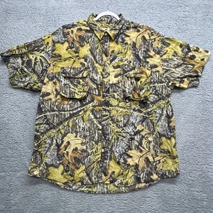 Camisa Mossy Oak Para Hombres 2XL Multicolor Camuflada Ventilada Manga Corta Botón Envejecido - Imagen 1 de 17