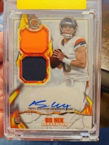 Parche de novato BO NIX 2024 TOPPS RESURGENCE RPA ROOKIE IGNITE RC AUTO/125 Broncos - Imagen 1 de 3