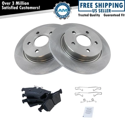 Kit de pastillas de freno trasero y rotor rotor de freno para Ford Focus 2012-2018 Foto 1 de 4