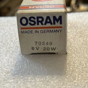 Osram 70249 Flat Filament Glühlampe Mikroskop Lampe Röhrenlampe 6V 20W P21d - Bild 1 von 4