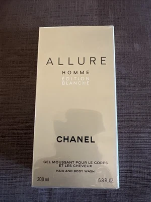 CHANEL Allure Homme Edition Blanche - Jabón para cabello y cuerpo 6,8 oz/200 ml NUEVO/Sellado Foto 1 de 4