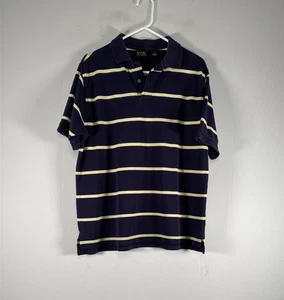 Jos. A. Camisa Polo Bank Top Para Hombre XL Azul Amarillo Rayas Informal - Imagen 1 de 9