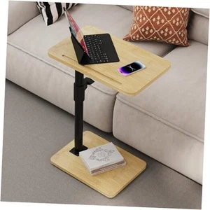 Sofa Armrest Tray Table - 360° Bamboo Swivel TV Trays - Height Natural Standard - Picture 1 of 7