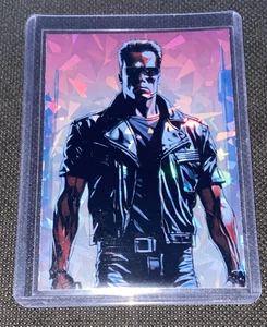Terminator Arnold Schwarzenegger Custom Holofoill Refractor Art Trading Card - Bild 1 von 4