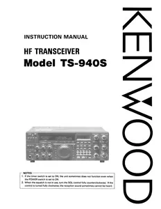 KENWOOD TS-940S TS940S Instruction Manual - Picture 1 of 2