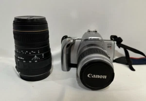 Canon EOS Rebel Ti 35mm SLR Film Camera with 28-90mm Lens + 100-300mm Lens READ - Picture 1 of 18