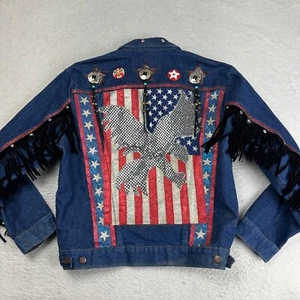 Chaqueta Denim Wrangler Western Unisex Talla Grande Personalizada Tienda India LEER - Imagen 1 de 24