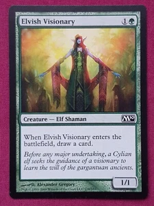 Magic The Gathering 2010 JUEGO BÁSICO M10 ELVISH VISIONARY tarjeta verde Magic The Gathering - Imagen 1 de 2
