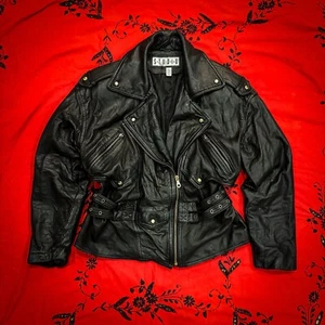Vintage 1980’s Siena Studio Leather Moto Jacket - Picture 1 of 5