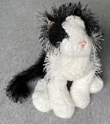 Webkinz Black & White Cat (HM016) - Great Cond. - Cute Soft Plush Toy - No Code - Image 1 of 4