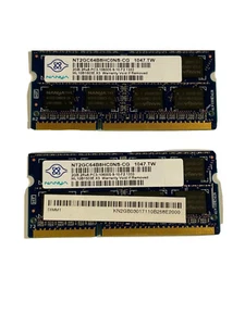 Nanya 2GB 2Rx8 PC3-10600S DDR3-1333MHz Laptop Memory RAM NT2GC64B8HC0NS-CG NT* - Picture 1 of 1