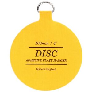 10 x INVISIBLE LARGE 140mm DISC PLATE HANGER Self Adhesive/Stick On Hanging Hook