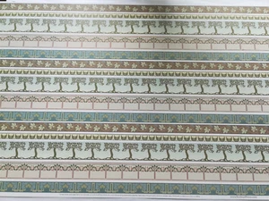Dollhouse Wallpaper Borders Brodnax Arts & Crafts 1:12 Scale Miniature - Picture 1 of 2