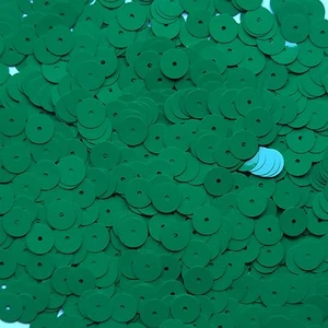 Lentejuelas planas de lentejuelas verdes opacas de 8 mm hechas en EE. UU. - Imagen 1 de 2