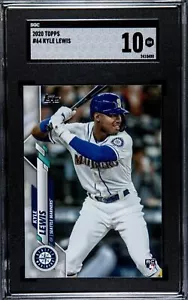 Kyle Lewis 2020 Topps radiocontrol #64 SGC 10 gemas como nuevo novato de los Marineros de Seattle - Imagen 1 de 2