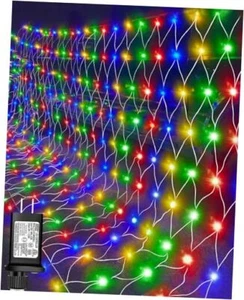 12ft x 5ft Christmas Lights Outdoor Net Lights with 8 Modes, 360 LED Multicolor - Picture 1 of 8