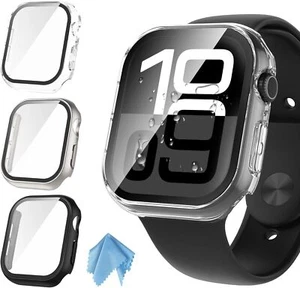 (3 Pack) Hard PC Case with Screen Protector for Apple Watch Series 10 42mm 46mm - Photo 1 sur 11