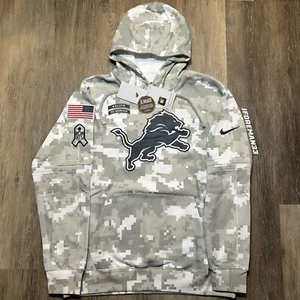 Auténtica sudadera con capucha Nike Detroit Lions 2024 Salute to Service suéter lateral NFL - Imagen 1 de 10
