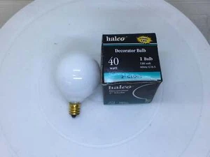 Halco 4017 G16WH40 40 Watt 130V Decorator 2" Globe - Picture 1 of 3