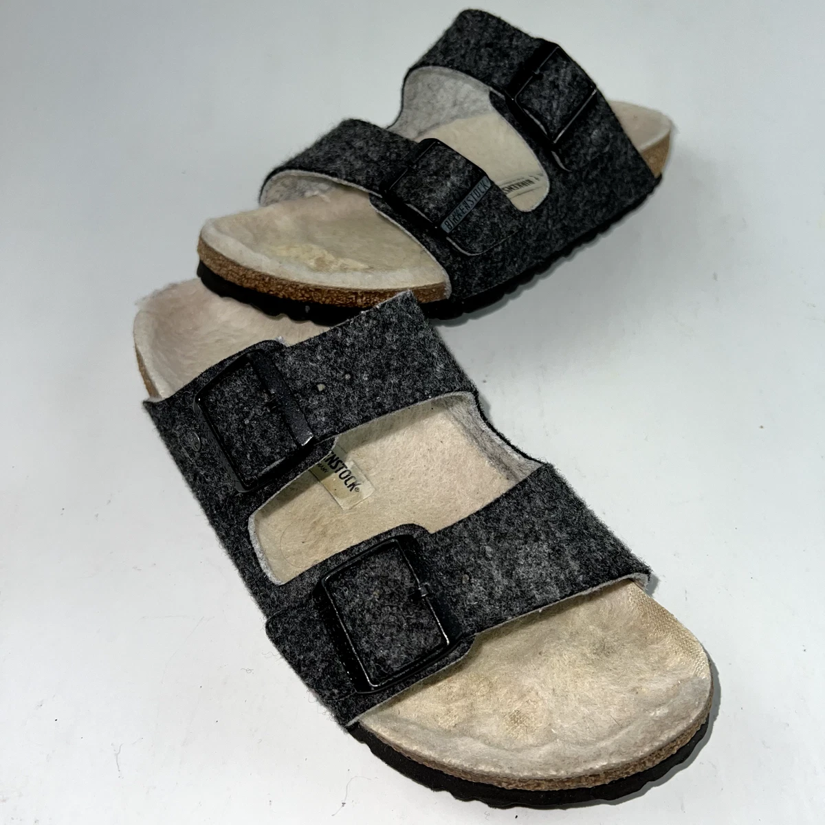 Birkenstock Womens Arizona Sandals Made in Germany Gray Mens 6