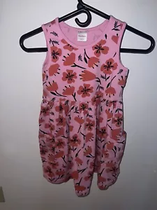 Hanna Andersson Mixie Playdress Floral  pink dress 130 7-8  (Q) - Picture 1 of 5
