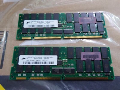 MEMORY, MT36LSDF12872G-10EC1 PC100-222-622R, 1GB, SYNCH, 100MHz, CL2, ECC - Image 1 of 2