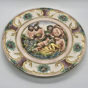 Capodimonte Plate Vintage 8 1/2" diameter wall hanging Home Decor Made In Italy - Picture 1 of 19