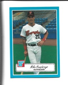1990 Rock's Dugout Wichita Wranglers #11 Mike Humphreys card, rare