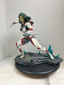 SIDESHOW GAMORA PREMIUM FORMAT STATUE *EXCLUSIVE: 107/500* GOTG MARVEL COMICS - Picture 1 of 5