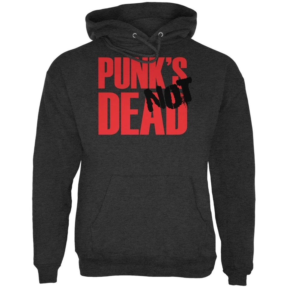 Sudadera con capucha Punk's NOT Dead V2 carbón brezo adulto Foto 1 de 1