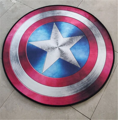 Alfombras de habitación Moda Vengadores Superhéroe Alfombra antideslizante Alfombra redonda Dormitorio  Foto 1 de 4