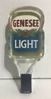 Vintage Genesee Light Beer Clear Lucite Acrylic Tap Handle One Great Taste