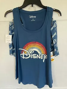 DISNEY BOXER PJ SET SONNO TOP & BOTTOM DONNA PIGIAMA S PICCOLO BLU NUOVO - Foto 1 di 3