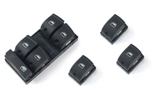 Für Audi A3 8PA A6 4F Q7 4L Fensterheber Schalter Vorne+Hinten Schwarz 10PIN SET - Picture 1 of 1