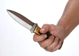 9" Boot Dagger 'Gambler's Knife' Self Defense SHARP Good Quality, Leather Sheath - Picture 1 of 11
