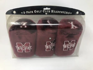 NCAA Mississippi State MSU Bulldogs College GOLF CLUB Drivers HEADCOVERS 1, 3, X - Picture 1 of 3