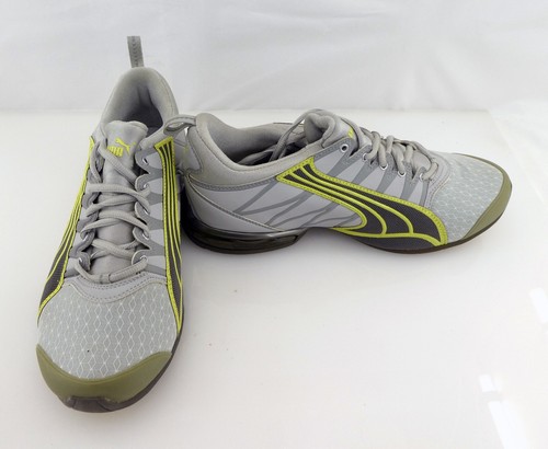 Scarpe PUMA running sneakers sportive grigio marino giallo taglia 9 5